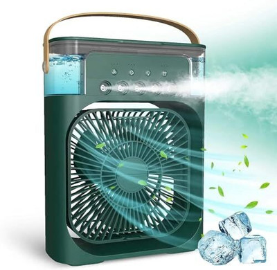 TRACKMATCH RRT-BRE-Portable Air FAN With 5 Speed UGI13 USB Fan Cooling Fan All in one Cooler(Green)