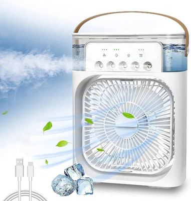 GANESH JI Mini-Humidifier Portable-Ac-Mini-Cooler-Rechargeable-Fan Cooling Fan All in one Cooler(Multicolor)