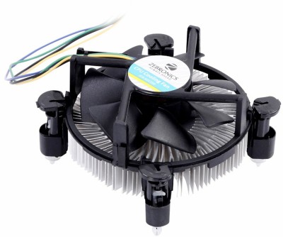 ZEBRONICS CPU Fan socket 775/1150/1155/1156 Cooler(Black)