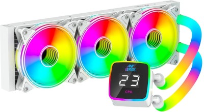 Ant Esports ICE Glow 360 ARGB 360mm ARGB Liquid AIO Cooler(White)