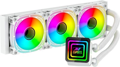 Ant Esports ICE Infinite 360 ARGB 360mm ARGB with Infinity Mirror Liquid AIO Cooler(White)