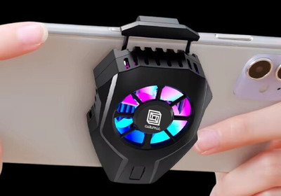 Cubonic L-01 Pubg Cooler, Mobile Game Portable Cooler, USB Powered Smartphone 1 Fan Ergonomic Cooling Pad with Adjustable Height(Silver)