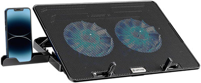 LAPCARE DCX-A101 ChillMate Laptop Cooler (Black) 2 Fan Cooling Pad with Adjustable Height(Black)