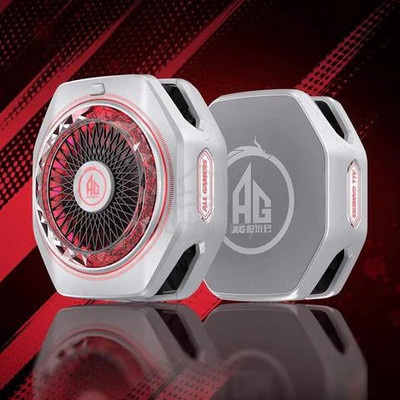 Cubonic X Black Shark FunCooler 5 Pro Special ALL GAMER {AG} Edition 1 Fan Ergonomic Cooling Pad with Adjustable Height(White)