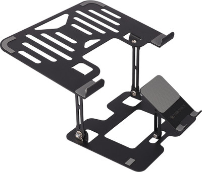 ZEBRONICS NS3500, Foldable, with Mobile Stand, upto 17 inch Laptop Ergonomic Cooling Pad with Adjustable Height(Black)