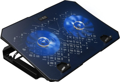 EVOFOX Frost 15.6 inches with blue LED 2 Fan Ergonomic Cooling Pad with Adjustable Height(Blue)
