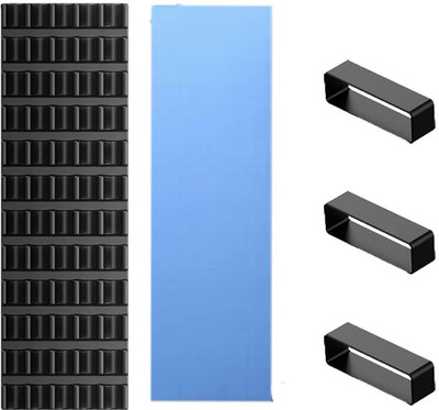 Etzin PCIE Aluminum Heat Sinks for M.2 SSD Heatsink Cooling Radiator EPL-1036PC Cooling Pad(Black)
