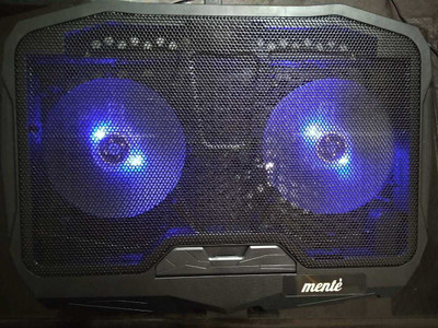 Mente DCX-02 Cooling Pad 2 Fan Cooling Pad(Black)