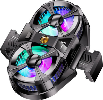 WRADER SL07 Small Semiconductor Mobile Phone Radiator Heating Cooling Fan Ergonomic Cooling Pad(Black)