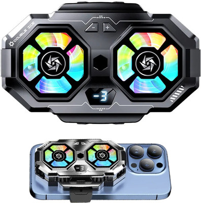 MOBIZAC Portable Semiconductor Radiator Gaming Mobile Cooler Fan for Cooling Mobile Ergonomic Cooling Pad(Black)