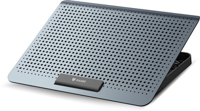 RAEGR RapidCool 900 RG10354 Aluminium With 2 USB Port | Multi-Angle Adjustment Cooling Pad(Grey)