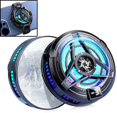 MOBIZAC Semiconductor Mobile Phone Heating Protection Radiator Cooling Fan for Mobile 1 Fan Ergonomic Cooling Pad(Black)