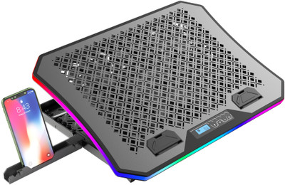 LAPCARE LCP-112 Ergonomic Cooling Pad with Adjustable Height(Black)