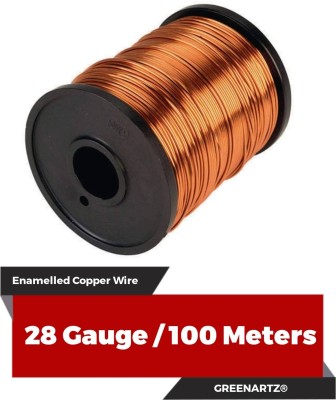 GREENARTZ 28 Gauge Copper Wire(100 m)