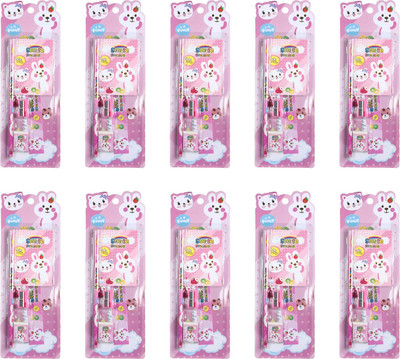 Anna Stella stationery 0 mm Mix stationery items(Set of 10, Multicolor)