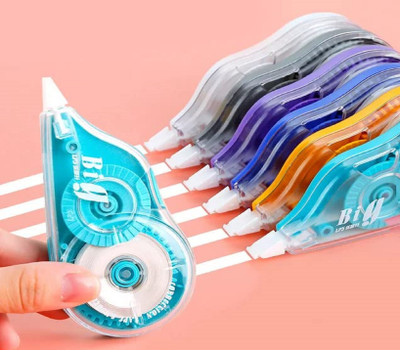 fixer Correction Tape 5 mm Correction Tape(Set of 6, Multicolor)
