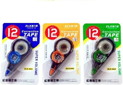 Ishan creation A Series 5 mm Correction Tape(Set of 3, White)