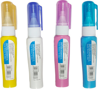 triple paper Quick Dry 1 mm Correction Pen(Set of 4, Multicolor)