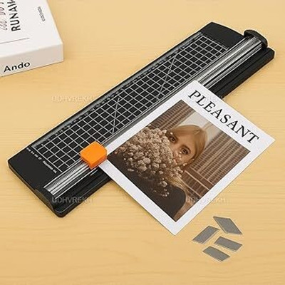FIVANIO A4 Size Plastic Paper Cutter Series 15 ml 0 mm Manual Paper Cutter / Trimmer(Set of 1, Multicolor)