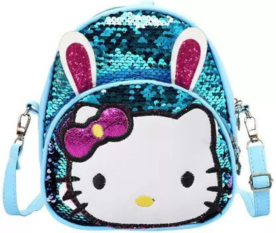 Rockjon 1 5 mm Girls Glitter Backpack and Crossbody Shoulder Bag for Kids Lunch Bag(Set of 1, Multicolor)