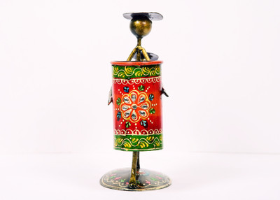 Bhavya Art and Craft 1 Compartments Iron Pen Stand(Multicolor)