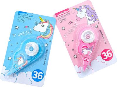 HARDSOSH'S COUTURE Unicorn Art 5 mm Correction Tape(Set of 2, Multicolor)
