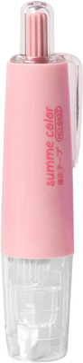 Kreative Kraft 1 120 mm Retractable Click Correction Tape with White Cute Pen Shaped(Set of 1, White, Pink)