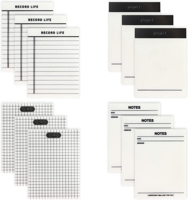 Bwogue Transparent Sticky Notes & Invisible Sticker Clear Memo Pads 71.12 mm Self-Adhesive Stickies Notes Art and Craft, Office, Study Supplies(Set of 4, Transparent (Clear))