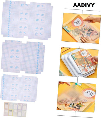 AADIVY (30 PIS-SET) 30 ml 470 mm 30 Pcs- 3 Different Sizes - 10 Each A4 Book Biding Cover(Set of 30, WOTER)