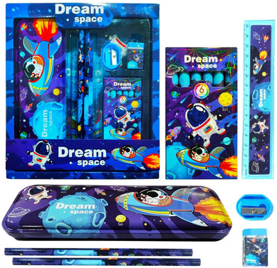 YEF Space Stationery 100 mm Stationery(Set of 12, Multicolor)