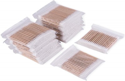 NEWGEN ENTERPRISES Cotton Ear Buds with wooden Stick - 1200 Sticks (Pack of 12 )(1200 Units)