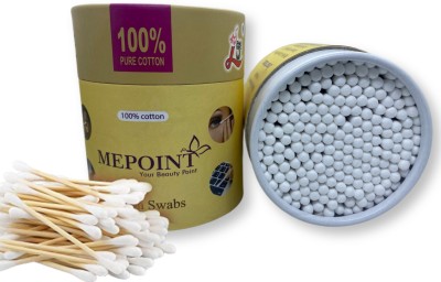 MEPOINT Cotton Swabs 400 count, Organic Bamboo Cotton Buds for Ears(400 Units)