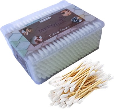 MEPOINT Cotton Swabs Organic Bamboo Cotton Buds for Ears 200 Sticks(200 Units)