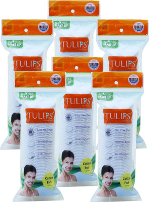 Tulips Cotton Pad in a Ziplock Bag(6 Units)