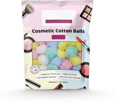 Elecsera Cosmetic Cotton Balls For Skin Care Facial Treatments, Makeup Remover(50 Units)