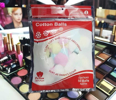 ShopCircuit GM 4Cotton for Face Cleansing 50Pcs Cotton Ball for Make-Up,(50 Units)