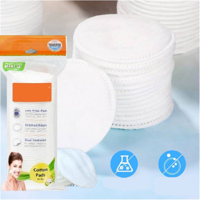 Trutip Cotton Pads for Face/Eyes, Makeup Remover Wipes (50 Rounds/Pouch) (Pack of 1)a2(50 Units)