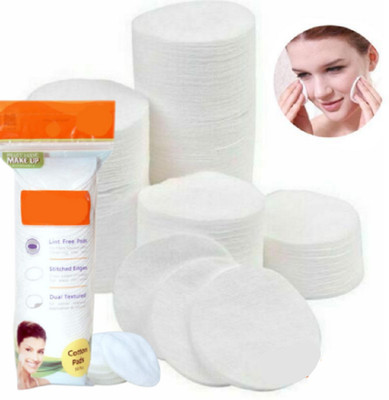 Trutip Cotton Pads for Face/Eyes, Makeup Remover Pads (50 Rounds/Pouch) (Pack of 1)q2(50 Units)