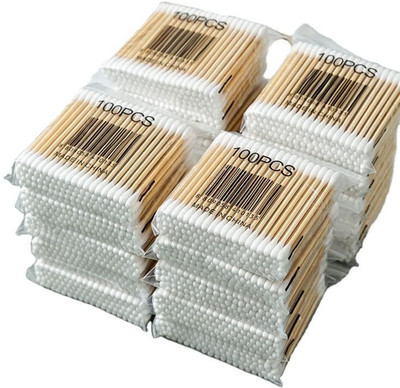 ROODILES 20 packs Pure Cotton Earbuds Non-Irritating Multipurpose Baby Care Arts & Crafts(2000 Units)