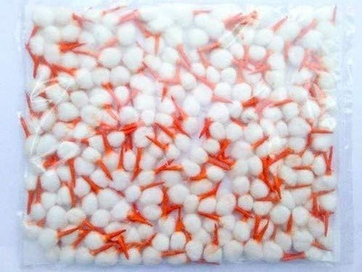 SRR Premium Kesar Tip Hand Made Round Shape Cotton Wick for Pooja Diya Bati 1000 Pcs Cotton Wick(Pack of 250)