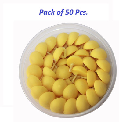OGU Ghee Diya Batti, Jyot Batti for Pooja Aarti , Handmade Ghee Diya Batti- 50 Pcs. Cotton Wick