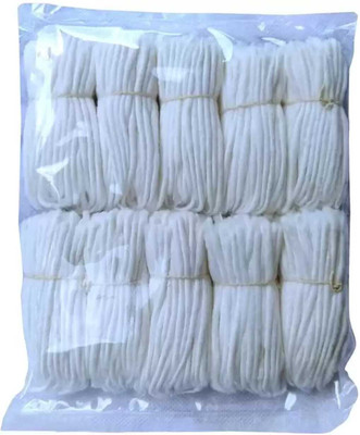 Sanwaliya Handmade and Long Diya Batti/samay bati/bati for arti for Pooja 500 pieces_new Cotton Wick