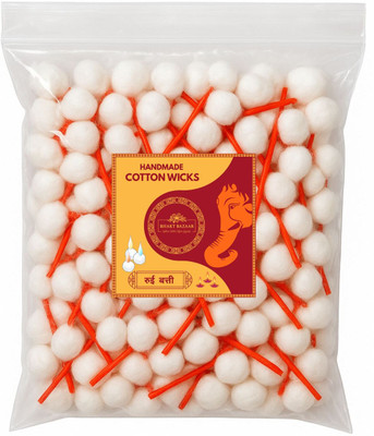 Bhakt Bazaar Cotton Round Wicks for Diya Batti colored/ Phool Batti / Puja Baati 750 pieces Cotton Wick(Pack of 5)