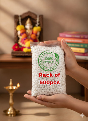Cbs Enterprises Puja Round Cotton Wicks – 500 Pack – Handmade Diya Batti for Festival Cotton Wick