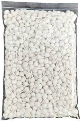 PVA Diya Batti for Pooja/Natural White - White (Pack of 500 pcs) Cotton Wick