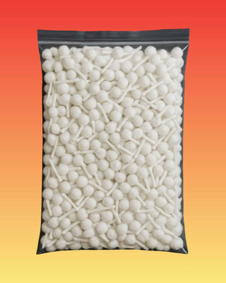 Cbs Enterprises white soft pack 500pcs Cotton Wick