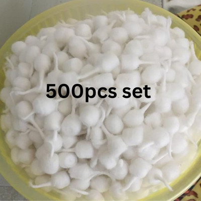 Tirupati Enterprises Cotton Wicks/Long Diya Batti for Daily Used in Pooja/Festival, diwali bati Cotton Wick(Pack of 500)