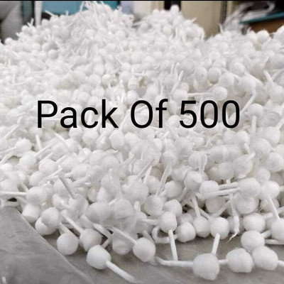 Cbs Enterprises Pack of 500 Round Cotton Wicks – Short Batti for Ghee Diya & Navratri Cotton Wick