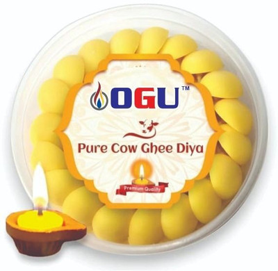 OGU 100 pcs Ghee Wicks for Daily Puja| Batti| Diya for Pooja Cotton Wick(Pack of 100)