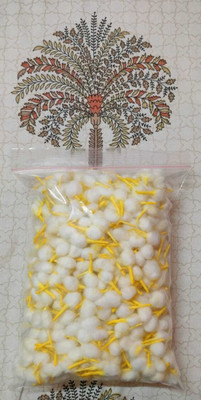 Sanwaliya Cotton Round Wicks for Diya Batti/ Phool Batti / Puja Baati 400 pieces Cotton Wick